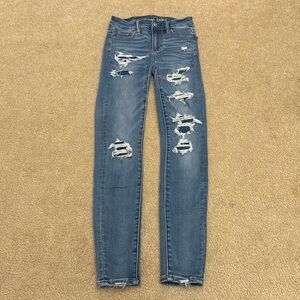 American Eagle Hi-Rise Jeggings Next Level Stretch - size 000